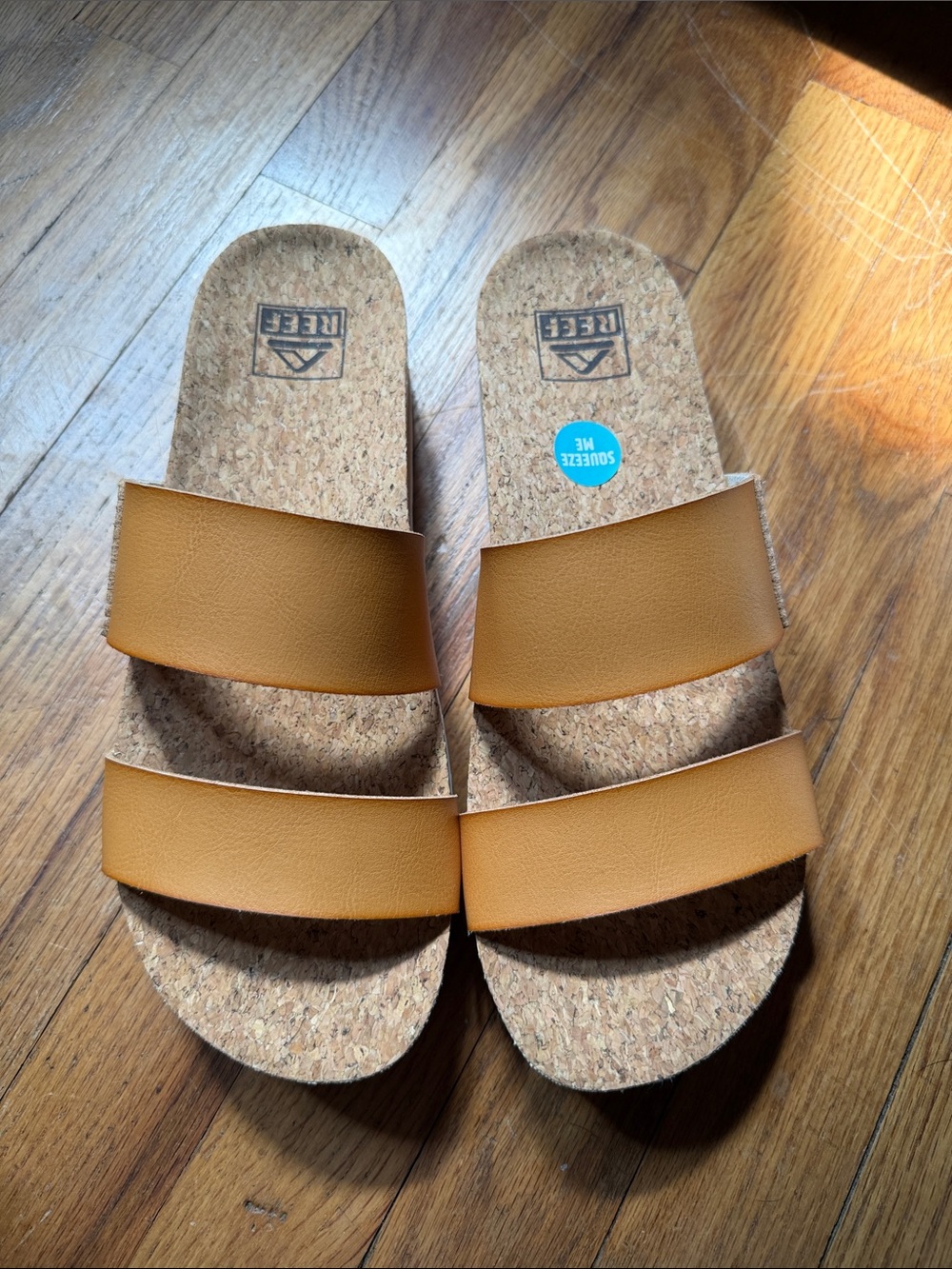 Cork Slide Sandals in Tan - women’s
